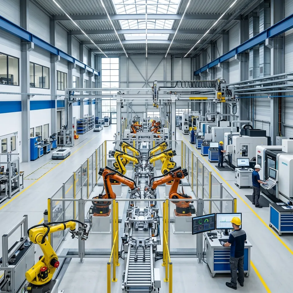 Modern fabrika yatırımı ve endüstriyel tesis